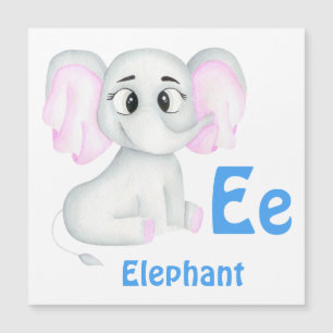 Elephant personalize ABC: Letter E - Add Your Name