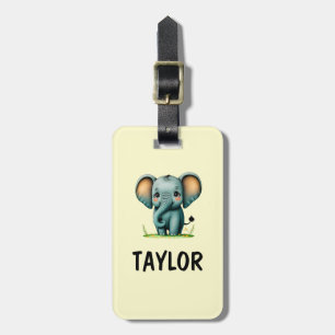 Elephant Personalized Colourful Bag Backpack Luggage Tag