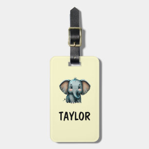 Elephant Personalized Colourful Bag Backpack Luggage Tag