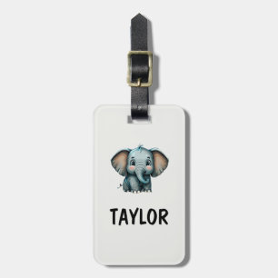 Elephant Personalized Colourful Bag Backpack Luggage Tag