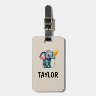 Elephant Personalized Colourful Bag Backpack Luggage Tag
