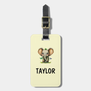 Elephant Personalized Colourful Bag Backpack Luggage Tag