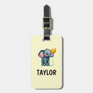 Elephant Personalized Colourful Bag Backpack Luggage Tag