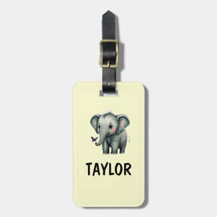 Elephant Personalized Colourful Bag Backpack Luggage Tag