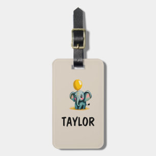 Elephant Personalized Colourful Bag Backpack Luggage Tag