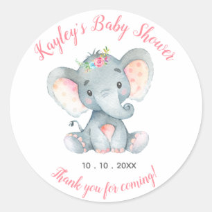 Elephant Personalized Favour Stickers