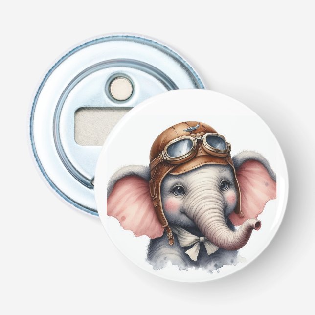 Elephant Pilot Bottle Opener (Front)