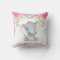 Elephant Pink Floral Roses Baby Girl Nursery Decor