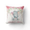 Elephant Pink Floral Roses Baby Girl Nursery Decor