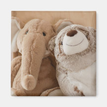 Elephant Plush Toy and Teddy Bear Friends