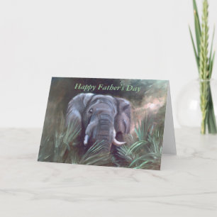 Elephant Portrait, Happy Father's Day Card