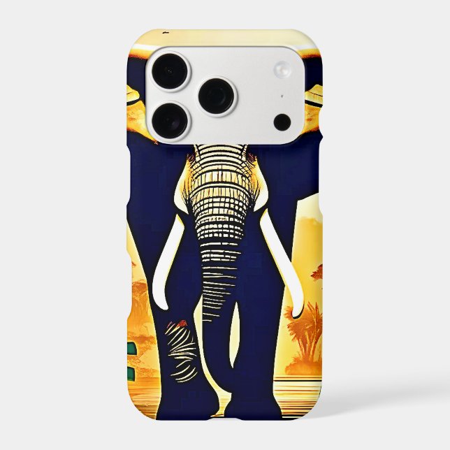 Elephant Portrait Jungle View (Back)