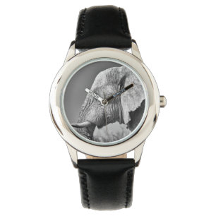 Elephant portrait watch
