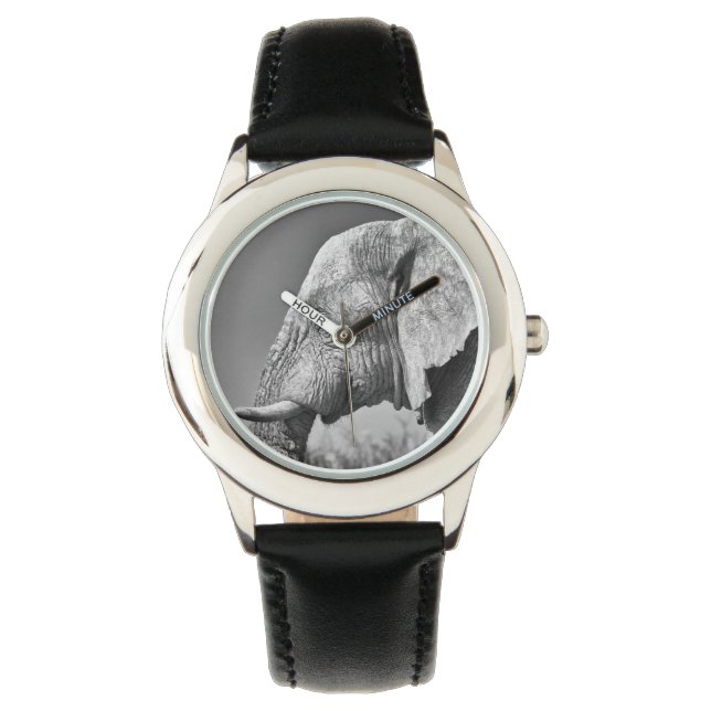 Elephant portrait watch (Front)
