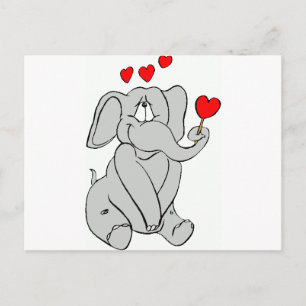 elephant postcard