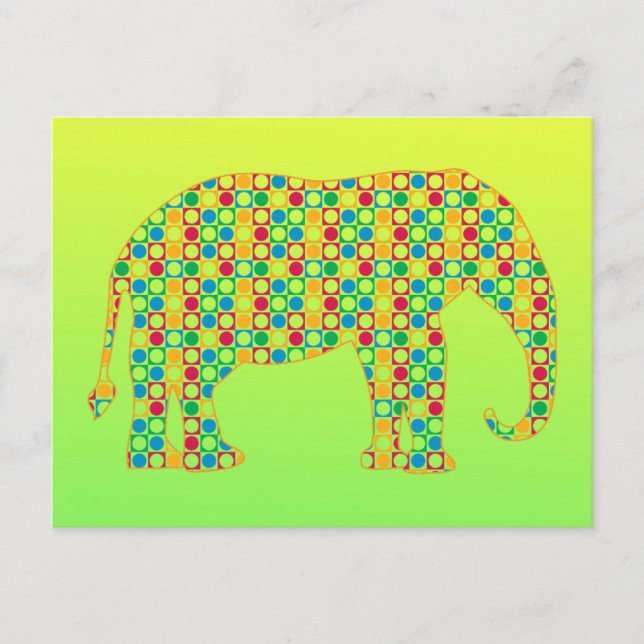 Elephant Postcard (Front)