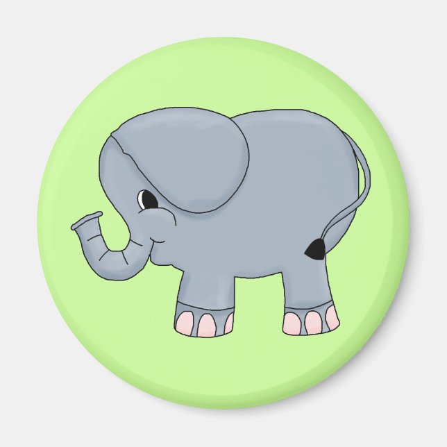 Eléphant pour enfants Magnet (Devant)