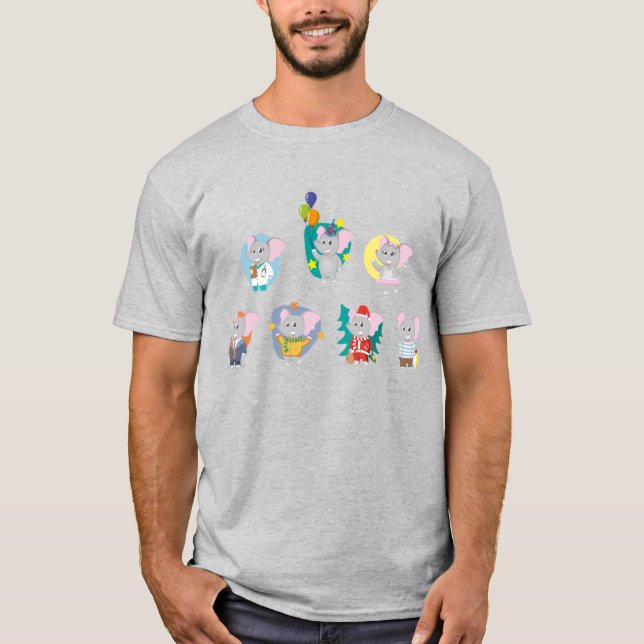 Elephant printed tshirt  (Front)
