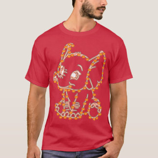 Elephant Pumpkins Line Halloween T-Shirt