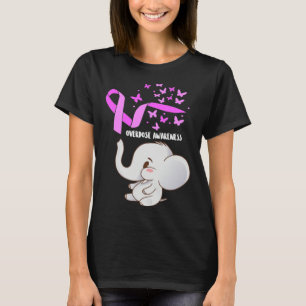 Elephant Purpleln Balloons Overdose Awareness Supp T-Shirt