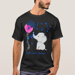 Elephant Rectal Cancer Awareness - Rectal Cancer R T-Shirt