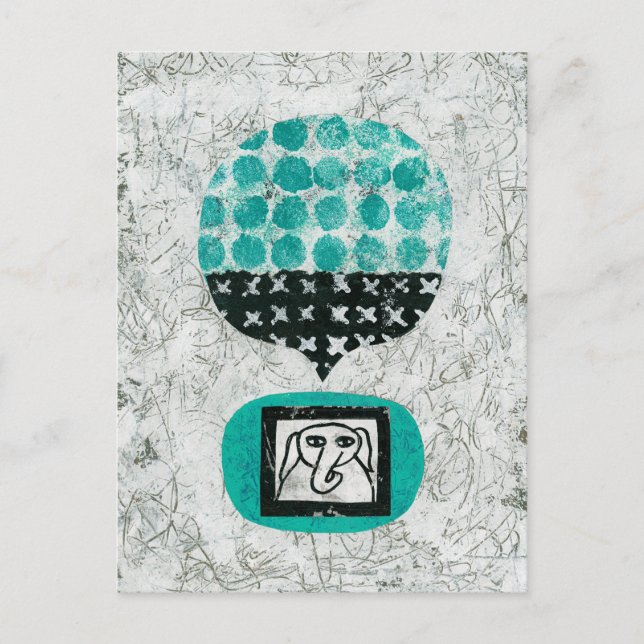 Elephant Remembering Postcard (Front)