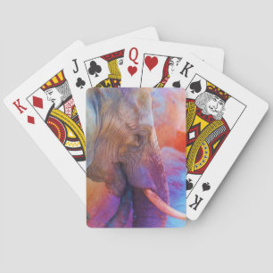 ELEPHANT REMEMBERING SACRED WATERS PLAYING CARDS