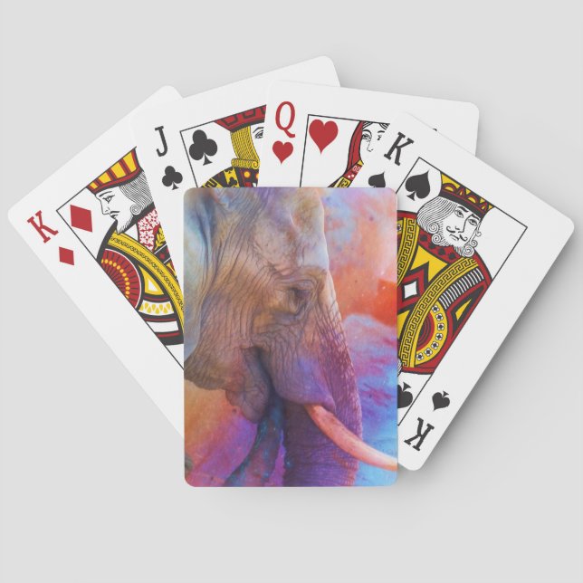 ELEPHANT REMEMBERING SACRED WATERS PLAYING CARDS (Back)