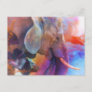 ELEPHANT REMEMBERING SACRED WATERS POSTCARD