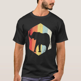 Elephant Retro Distressed Style Elephant T-Shirt