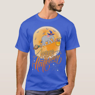 Elephant Ride Witch Shot Moon Vintage Elephant Hal T-Shirt