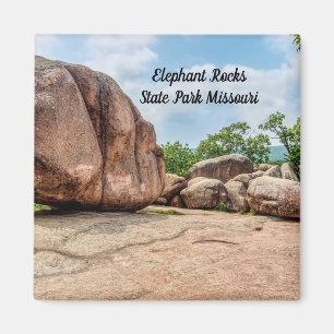 Elephant Rocks State Park Magnet Carré
