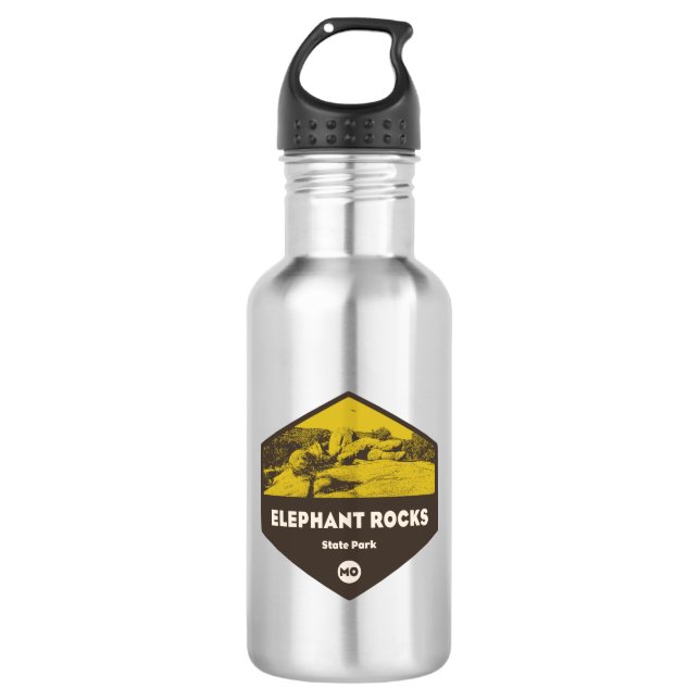 Elephant Rocks State Park Missouri 532 Ml Water Bottle (Front)