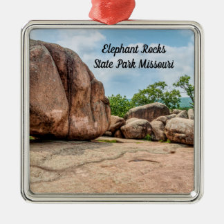 Elephant Rocks State Park Premium Carré Ornement