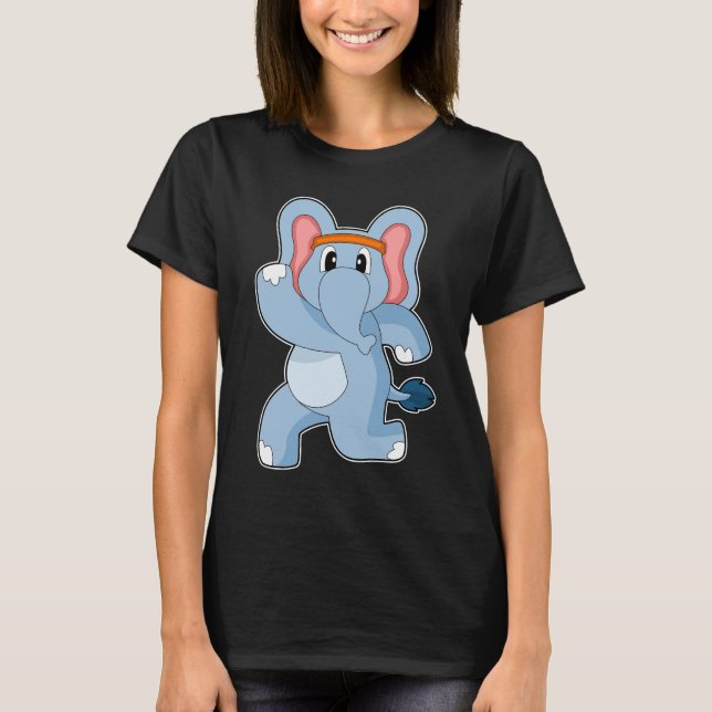 Elephant Runner Running T-Shirt (Front)