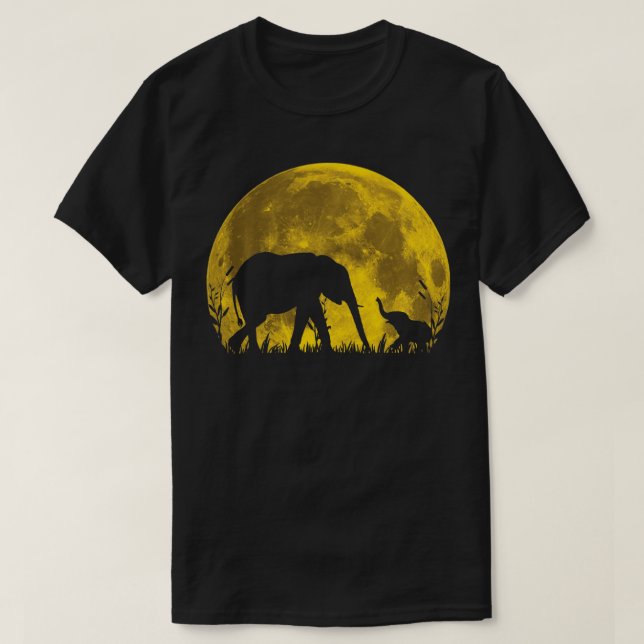 Elephant Safari African Wildlife T-Shirt (Design Front)