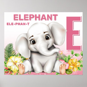 Elephant Safari Alphabet Chart