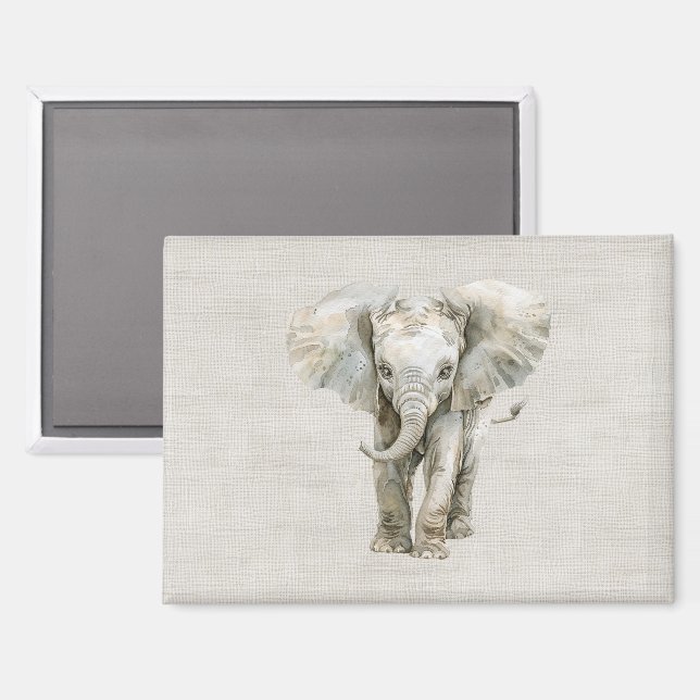 Elephant Safari Animal Magnet (Front/Back)