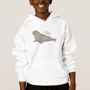 Elephant seal cartoon illustration