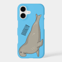 Elephant seal cartoon illustration