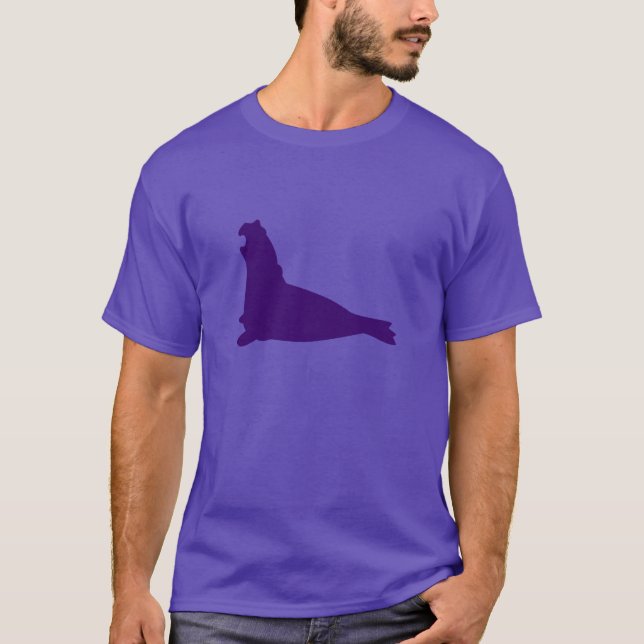 Elephant Seal Shirt Deep Purple (Front)