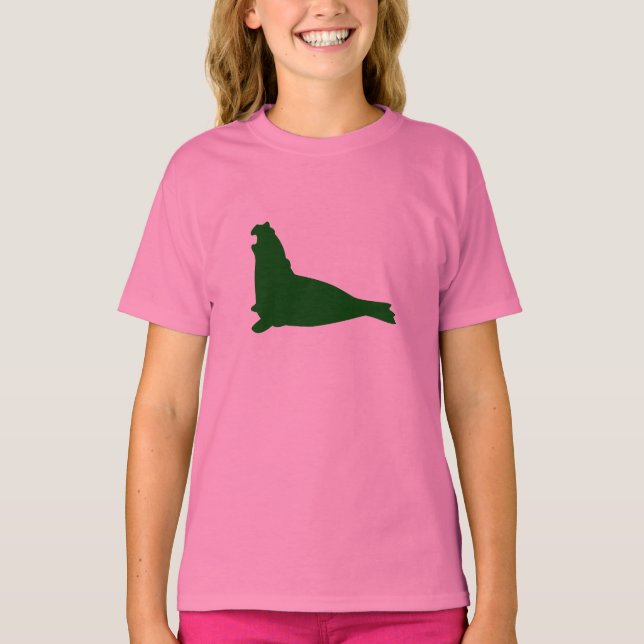 Elephant Seal Shirt Phthalo Green (Front)