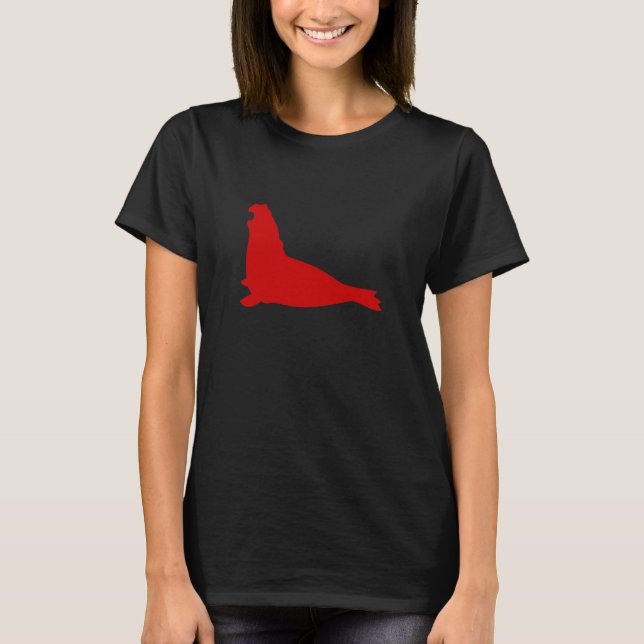 Elephant Seal Shirt Scarlet (Front)