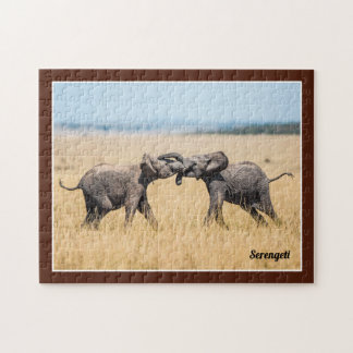 Elephant Serengeti Africa Savanna Wildlife Jigsaw Puzzle