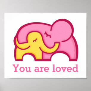 Elephant serres vous êtes adoré poster en pépinièr