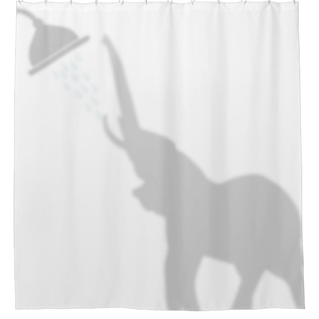 Elephant Shadow Silhouette Shadow Buddies Shower (Front)