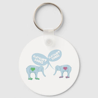 Elephant Shoes Keychain