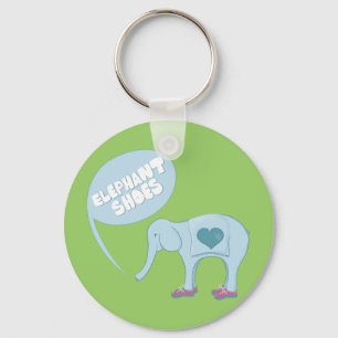 Elephant Shoes Keychain