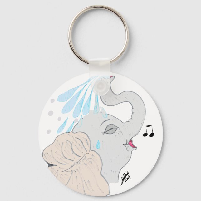 Elephant Shower Keychain (Front)