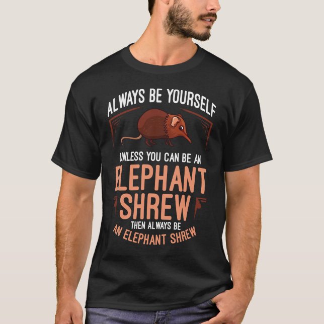 Elephant Shrew Gift Sengi Cute Jumping Mouse T-Shirt (Front)
